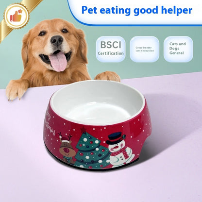 Christmas Dog Bowl