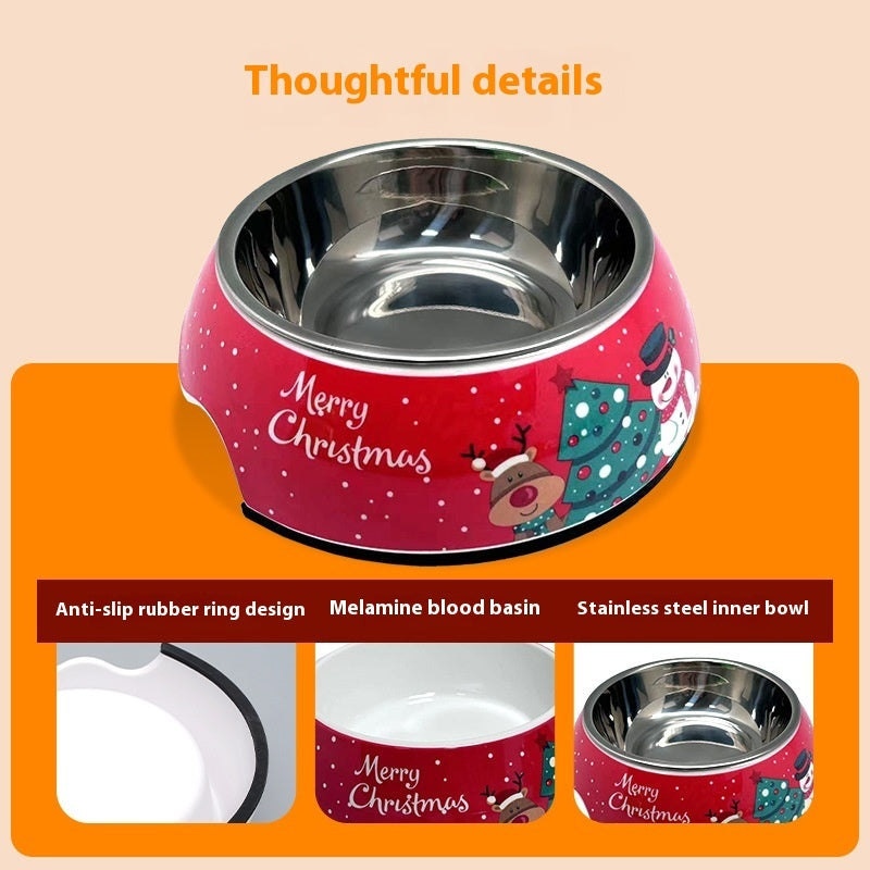 Christmas Dog Bowl